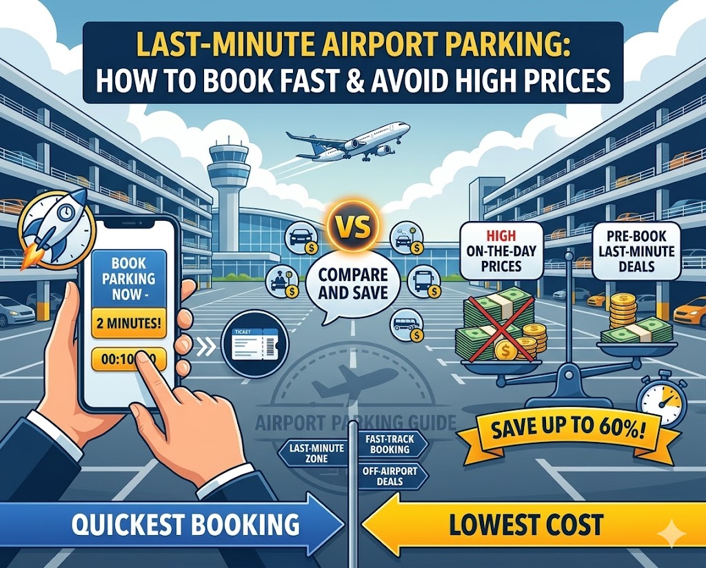 Last-Minute Airport Parking: How to Book Fast and Avoid High Prices